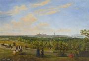 Edvard Petersen A view from Tallinn to Lasnamae oil painting artist